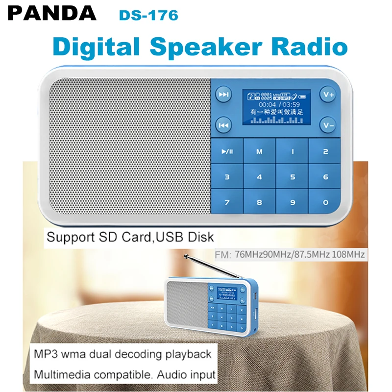 Портативный цифровой FM-радиоприемник карта памяти Walkman музыкальный mp3-плеер с