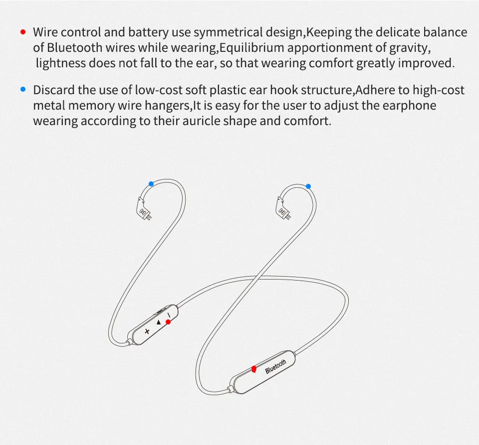 KZ кабель Bluetooth 4,1 Беспроводной Detchable наушники Bluetooth кабель Поддержка AptX для KZ ZST ZS10 ZS6 ES4 ZS5 ZS4 AS10 ZSN ZSX T2