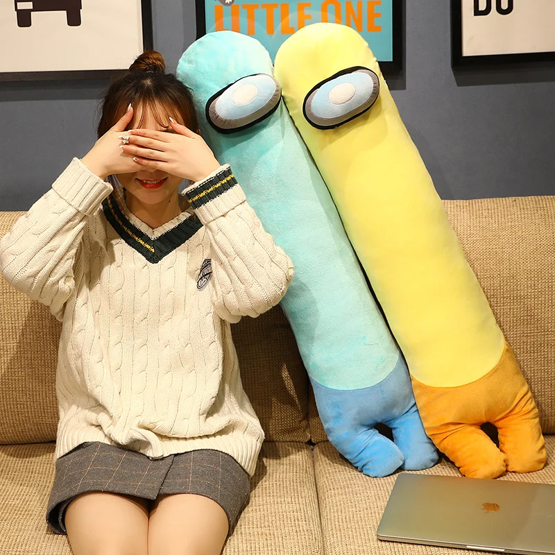 

2021 Squishmallow Plush Toys 1Pcs Stuffed Among Us Game Plush Toys Long Pillow With Blanket Plush Toy Nap Pillow With Blanket