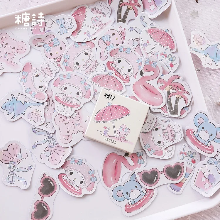 

20sets/1lot Kawaii Stationery Stickers Seaside Resort Diary Planner Decorative Mobile Stickers Scrapbooking DIY Craft Stickers