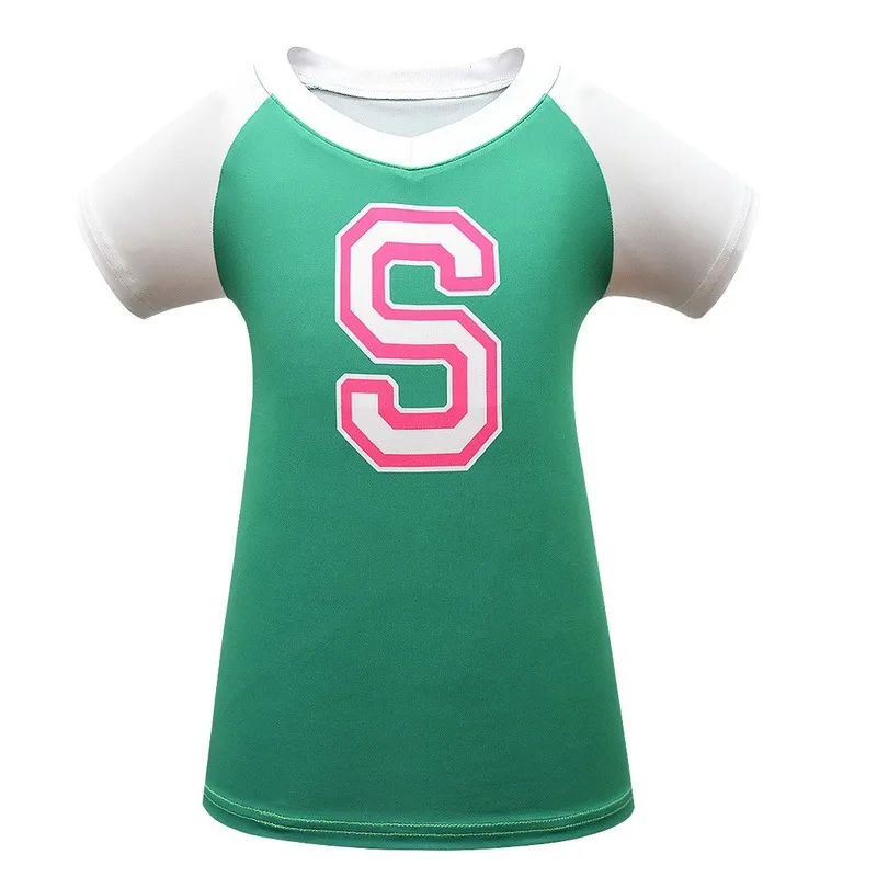 Новый костюм для косплея на Хэллоуин зомби колледж 2 Детская рубашка молнии