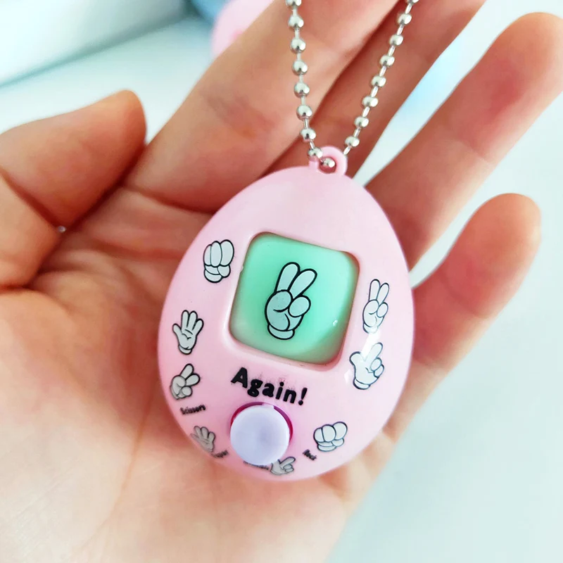 2 шт. хит новинка креативный брелок забавная игрушка гадание пальцев игра камень