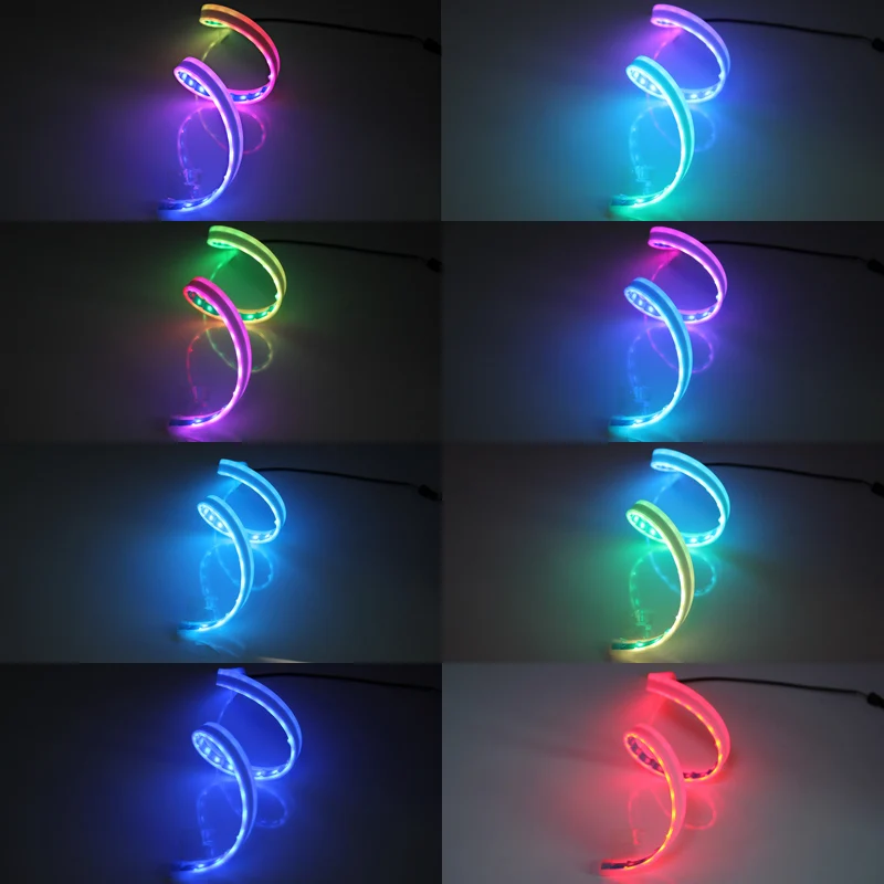2x RGB 30 см 60 красный белый желтый последовательный гибкий светодиодный дневный