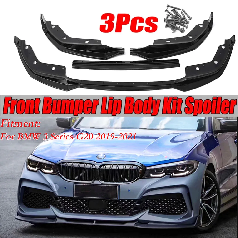 

3 шт., съемный передний бампер для BMW 3 серии G20 2019 2020 2021