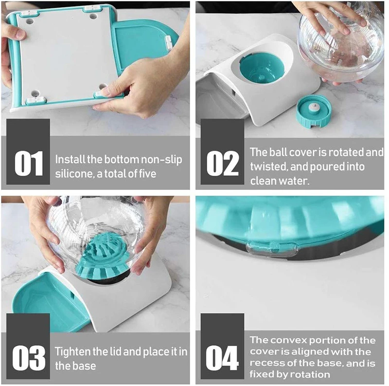 Автоматический гравитационный дозатор воды MESNUG для кошек л в форме шара