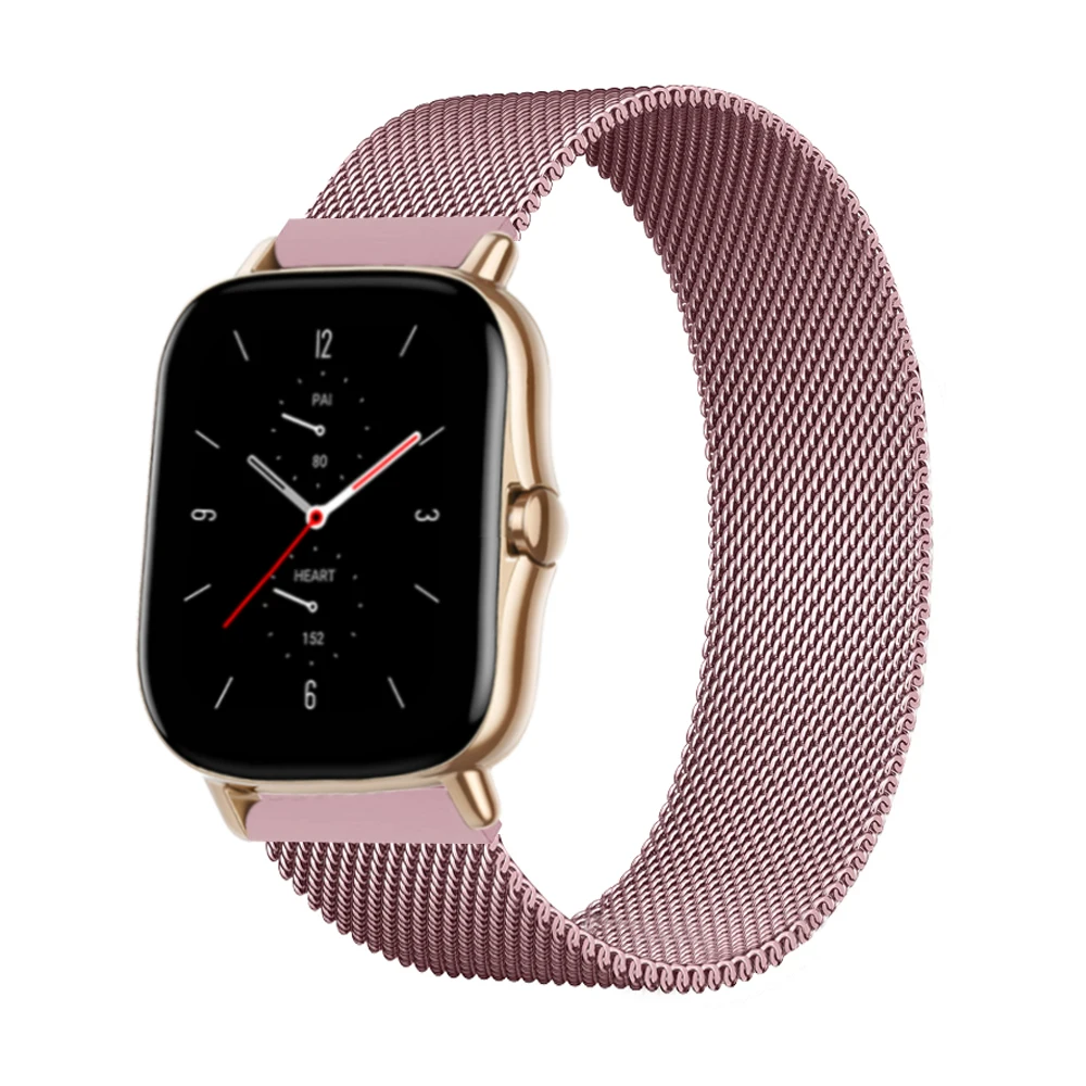 

Металлический ремешок для Huami Amazfit Bip U Pro GTS 3 2 2e 2 Mini, сетчатый Браслет для Amazfit GTR 3 42 мм 47 мм 20 мм/22 мм, ремешок для часов, новинка