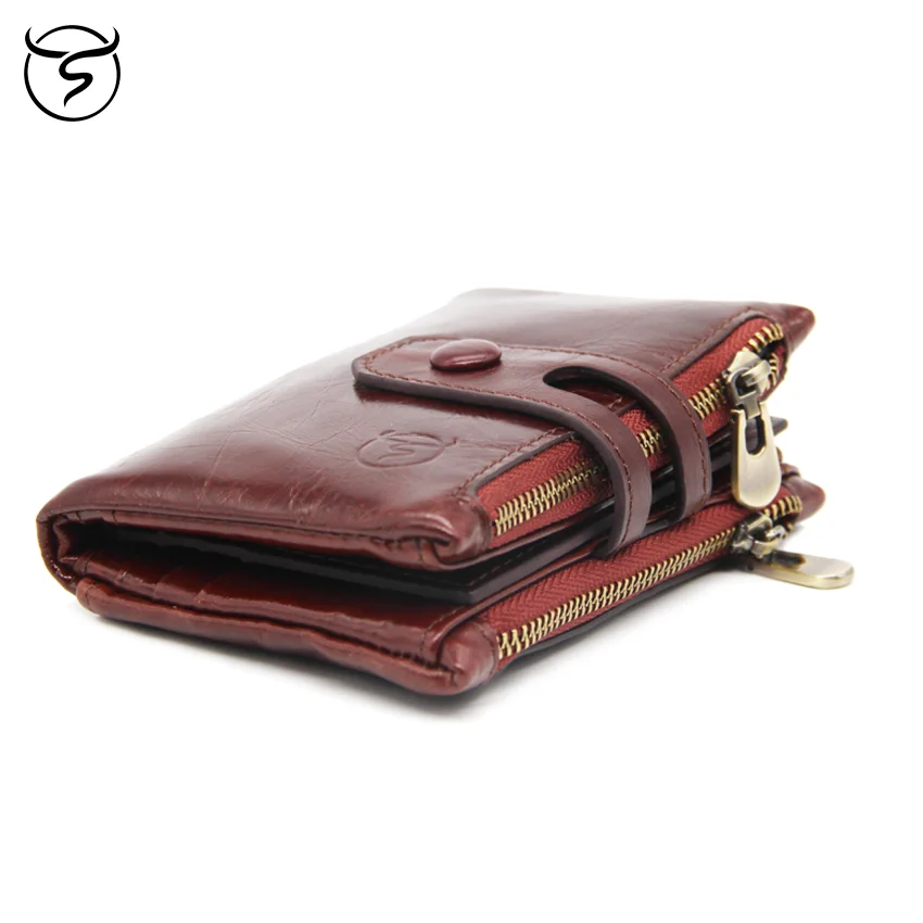 Мужской кошелек из натуральной коровьей кожи маленькие Мужские Винтажные