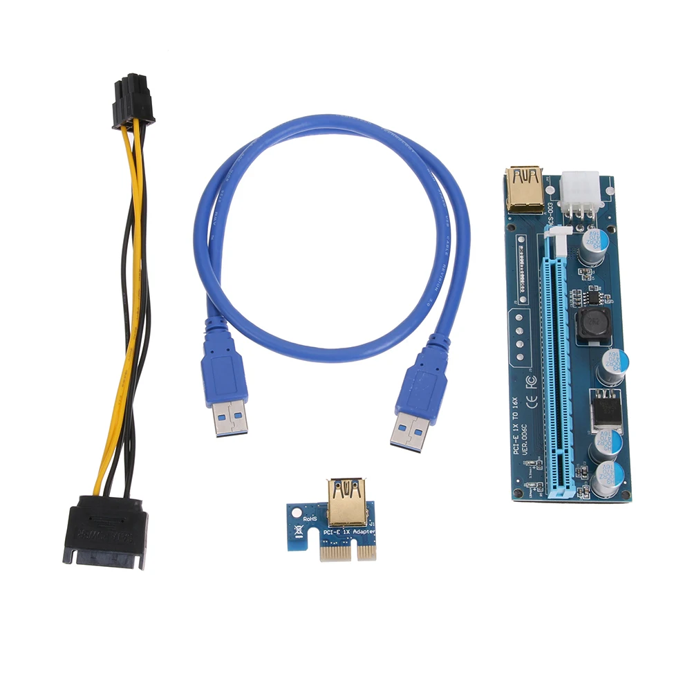 Райзер-карта PCI-E с кабелем USB 3 0 1X до 16X | Компьютеры и офис