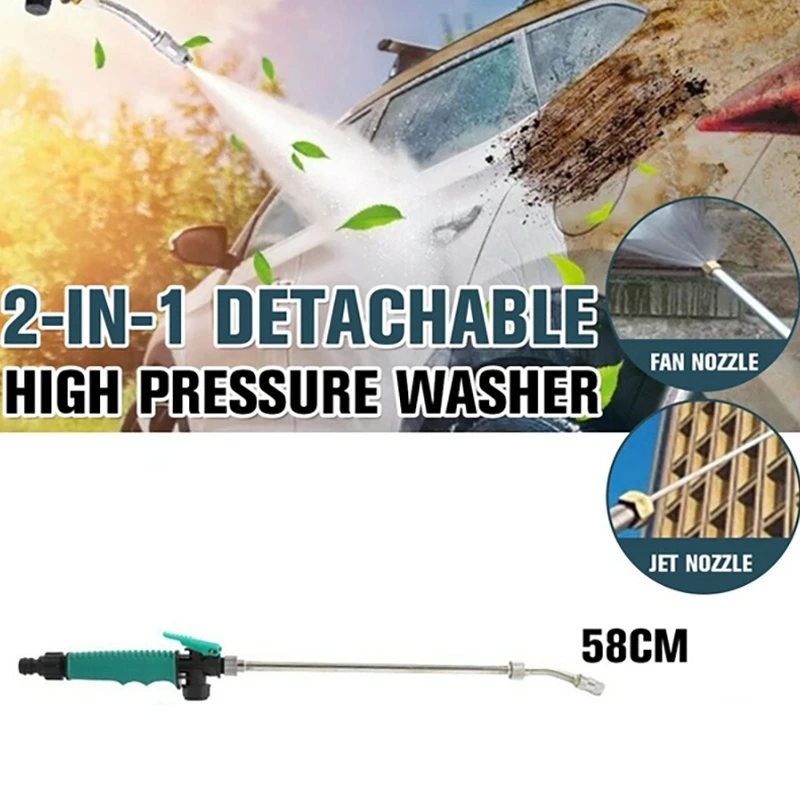

2 In 1 High Pressure Power Water-Gun Jet Car Cleaning-Gun Hose Wand Nozzle Spray Watering Spray Sprinkler Cleaning Tool