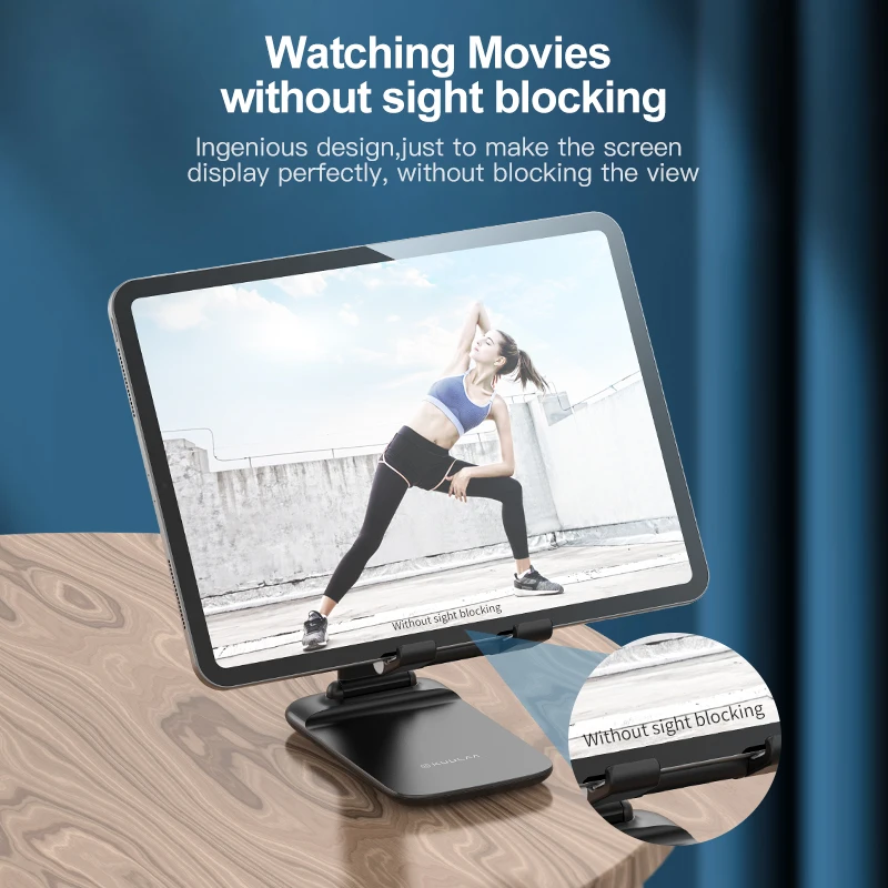 kuulaa desktop tablet holder cell phone foldable adjustable support desk mobile phone holder stand for ipad pro iphone huawei free global shipping