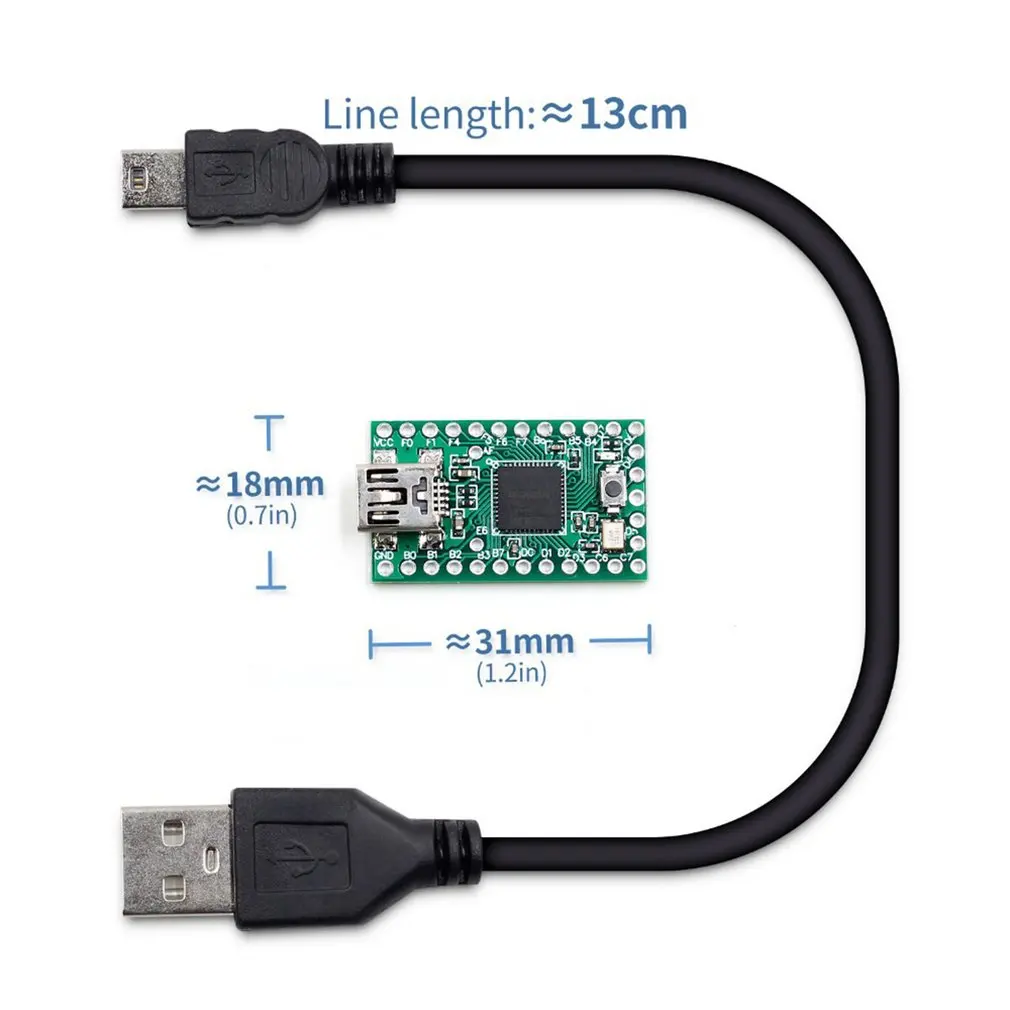 

Teensy 2.0 USB AVR Development Board Experimental Board For Keyboard And Mouse ISP U Disk Teensy 2.0 Module