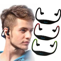 Wireless Headphone Sport Bluetooth Earphone Support TF SD Card True Cordless Earbuds Handsfree Headset with Mic For IPhone