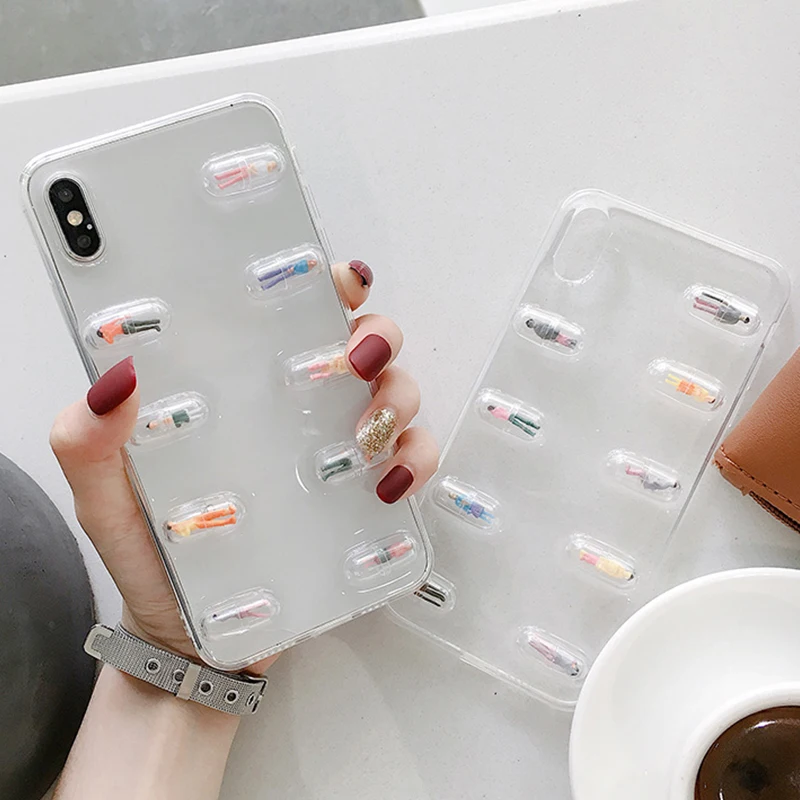 Чехол для iphone 7 8 6s 6 plus x xr xs max Мягкая силиконовая защитная крышка для задней панели бампера капсулы людей Забавный чехол для телефона на iphone x iphone 7