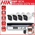 Hikvision 8MP комплект видеонаблюдения с разрешением 4K POE IP Камера DS-2CD2085G1-I POE 8CH 4K DS-7608NI-K28P приложение P2P видео Survillance системы POE NVR Kit