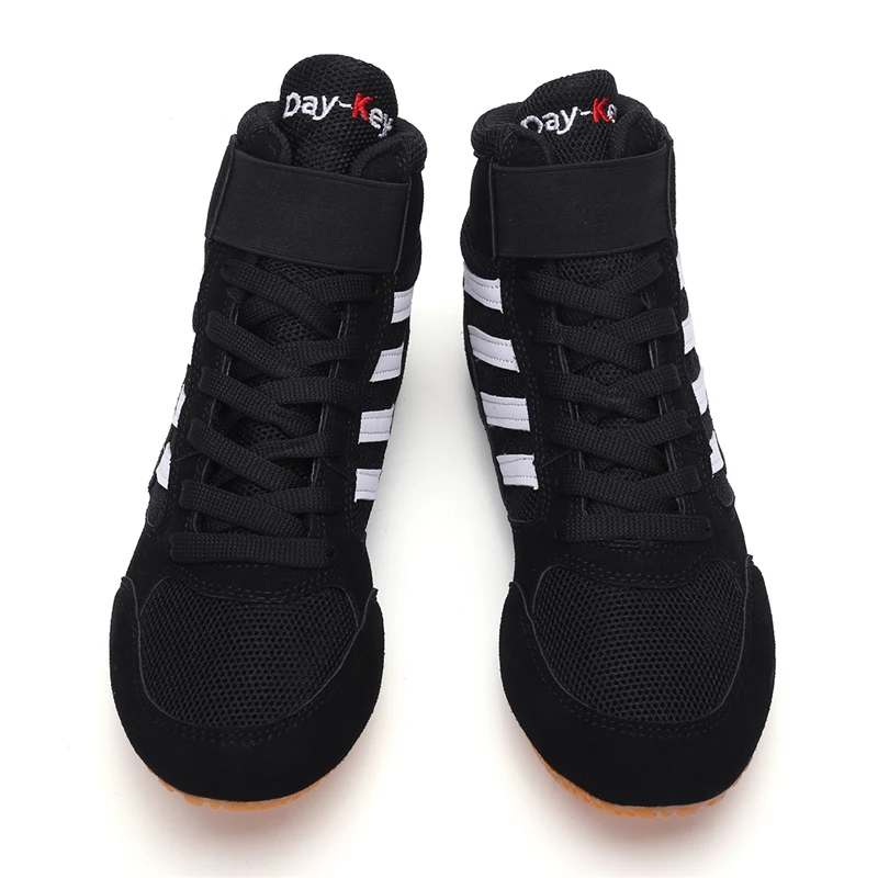 2021 New Wrestling Shoes Men and Women Sanda Boxing Shoes Children's Middle Help Fighting Training Wrestling Boots Sports