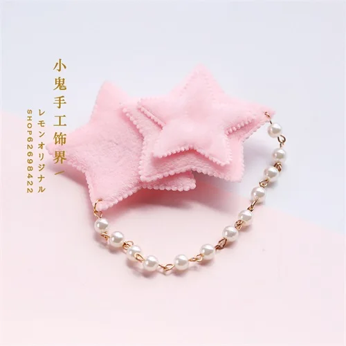 Красный Японское кимоно Вишневый кружевной бант Kawaii Кролик ободок для головы наголовный обруч Милые Женские Розовые заколки с орнаментом аксессуары для волос - Цвет: Красный