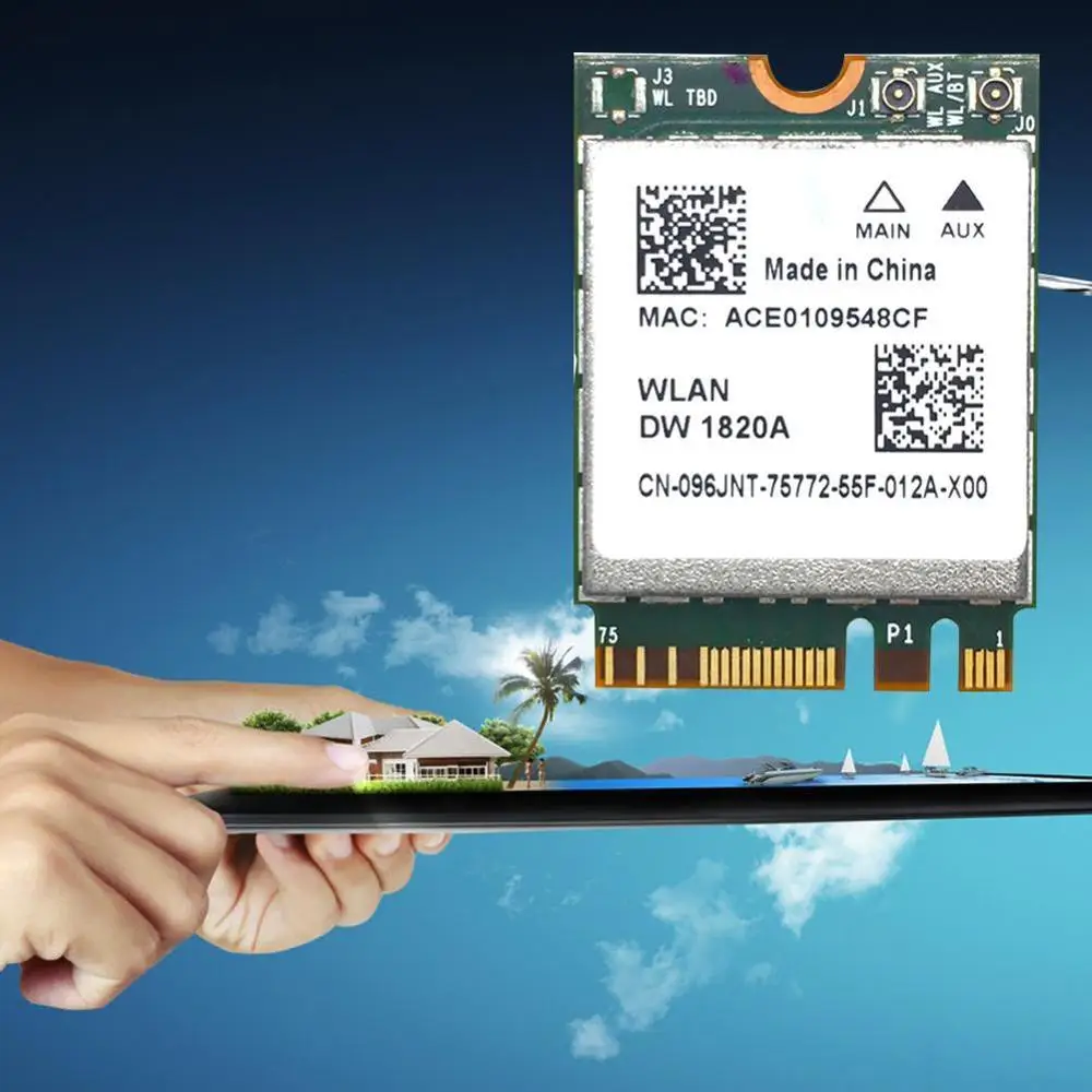 DW1820A BCM94350ZAE 802.11ac BT4.1 867 Мбит/с Wi Fi адаптер лучше DW1820 BCM94350 BCM94352Z кард M.2 NGFF