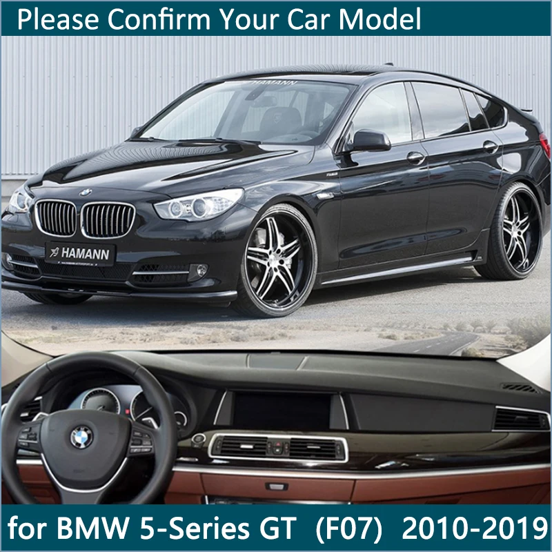 Противоскользящий коврик для приборной панели BMW 5 Series GT F07 2010 ~ 2019 2011 2012 внутренняя