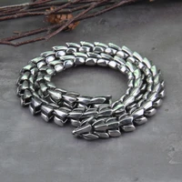 viking ouroboros vintage punk necklace for men never fade stainless steel fashion jewelry hippop street culture