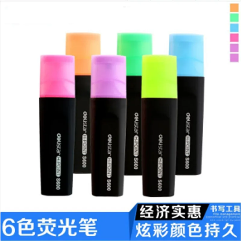 Флуоресцентная ручка DL S600 цветная флуоресцентная Акварельная 6 цветов