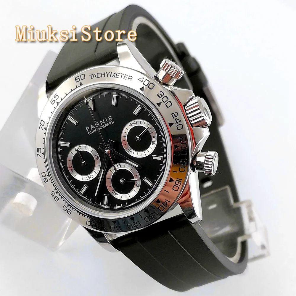 Мужские Роскошные Кварцевые часы с ремешком из сапфирового стекла 39 мм | Наручные