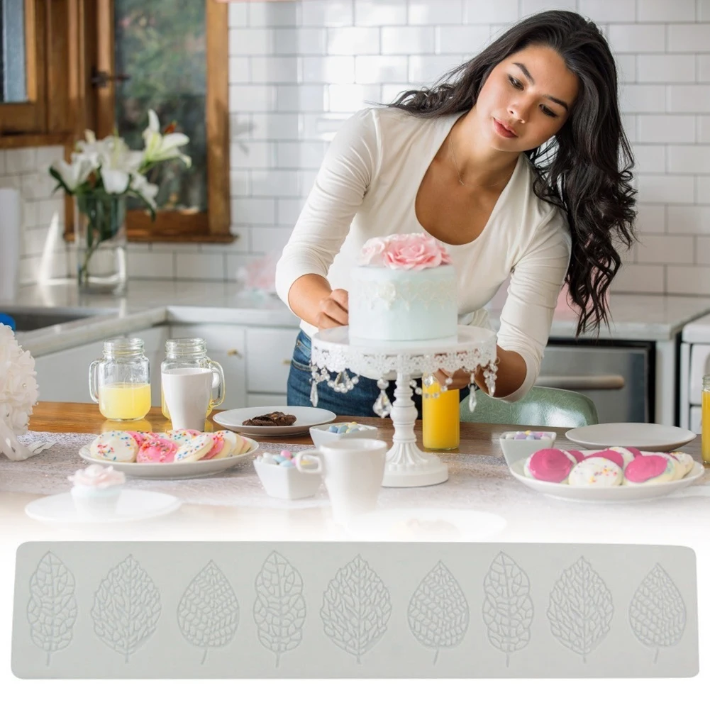 Силиконовая листовая форма формы для помадки шоколада украшения торта выпечки