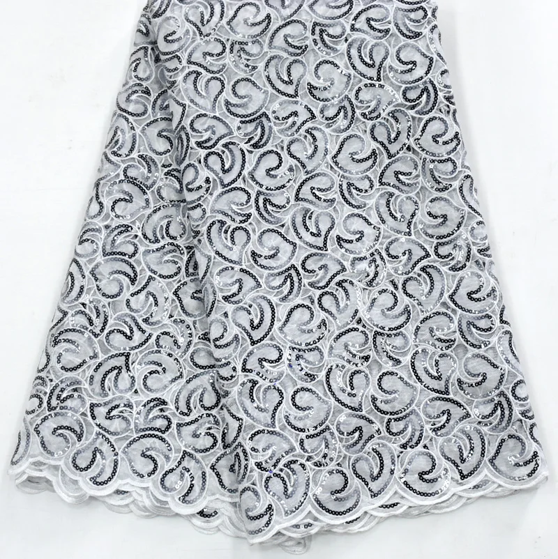 

Organza Fabrics With Sequins Embroidery Net Lace African French Lace High Quality Love design sequins For Party Wedding dress