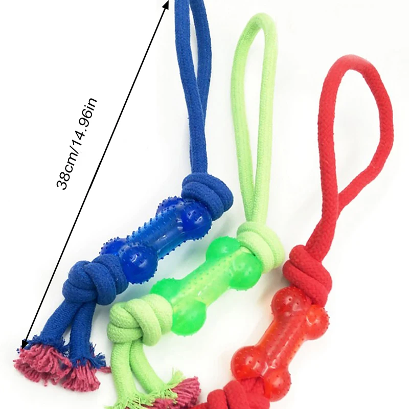 

Random Color Pet Rope Toy Interactive Training Toys Knotted Toy Dog Bite Toy Pet Chewing Toy Pet Funny Interactive Toys Legendog