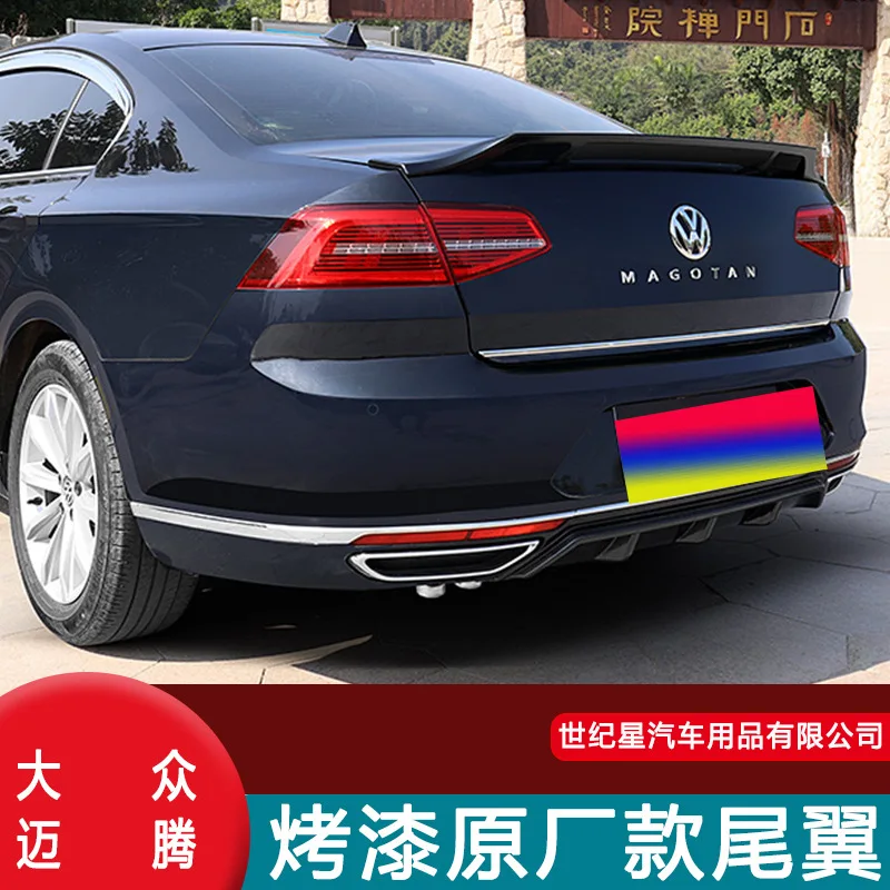 

For Volkswagen Magotan B8 2017-2021 high quality ABS Plastic Unpainted Color Rear Spoiler Wing Trunk Lid Cover Car Styling