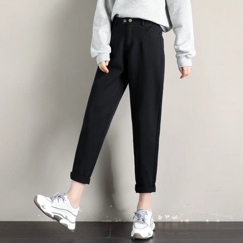 Женские повседневные штаны с карманами REALEFT штаны-шаровары высокой талией для