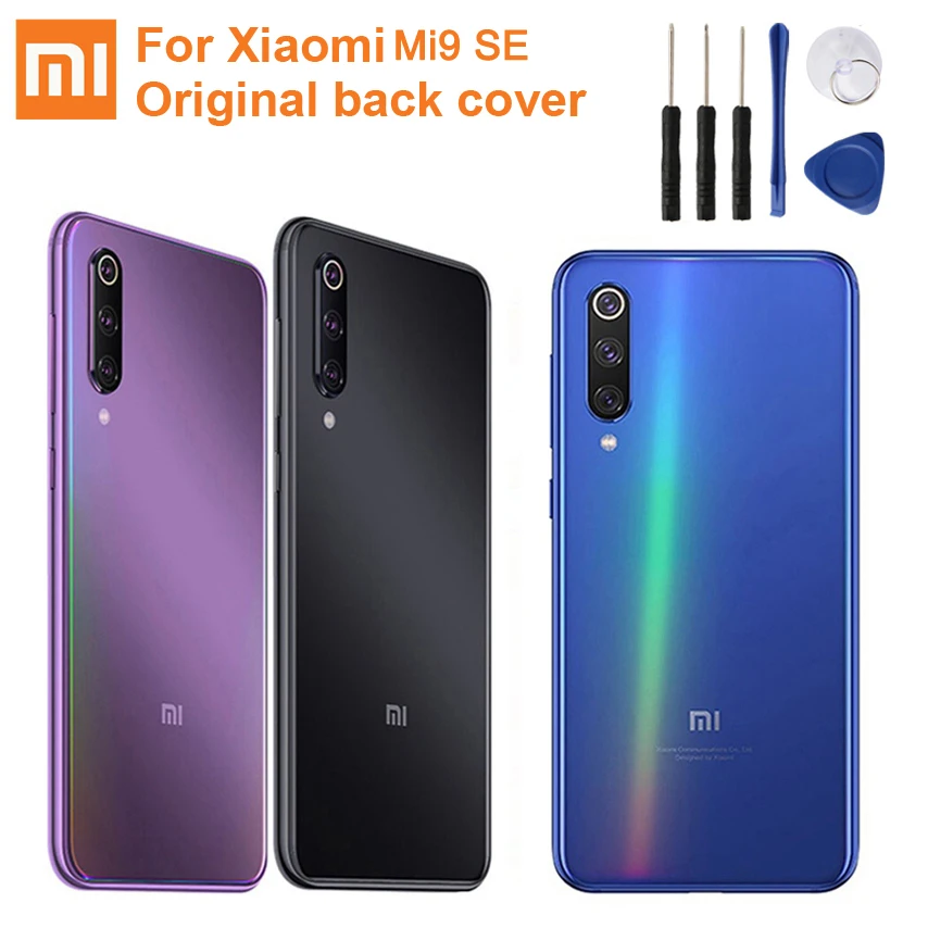 Xiao Mi оригинальная запасная задняя крышка батарейного отсека стекло для XiaoMi 9 SE M9
