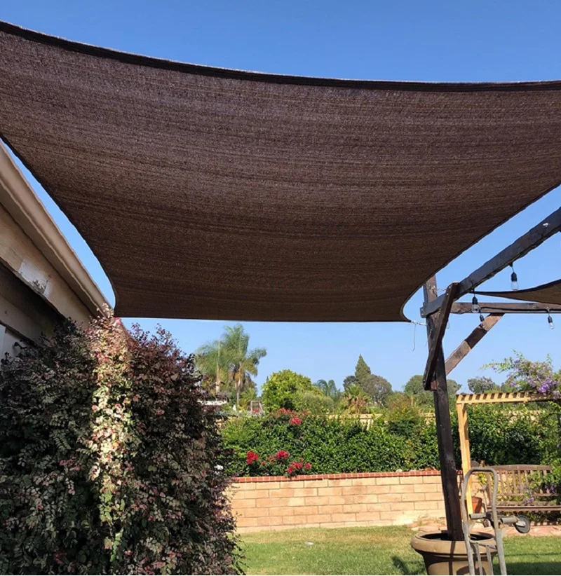 

Customer Size Thicken 220GSM Hi-Quality Sunshade Net Coffee Balcony Adorn Fence Home Garden Sunsreen Shade Cover Outdoor Netting