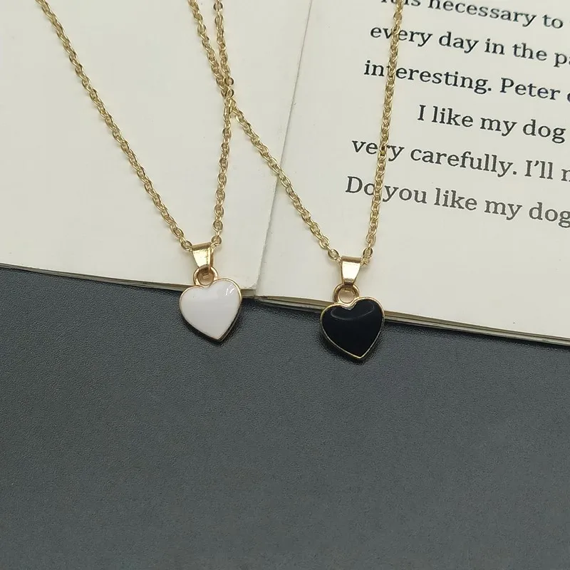 Ожерелье-чокер женское с крошечным кулон модное колье милым сердцем хороший