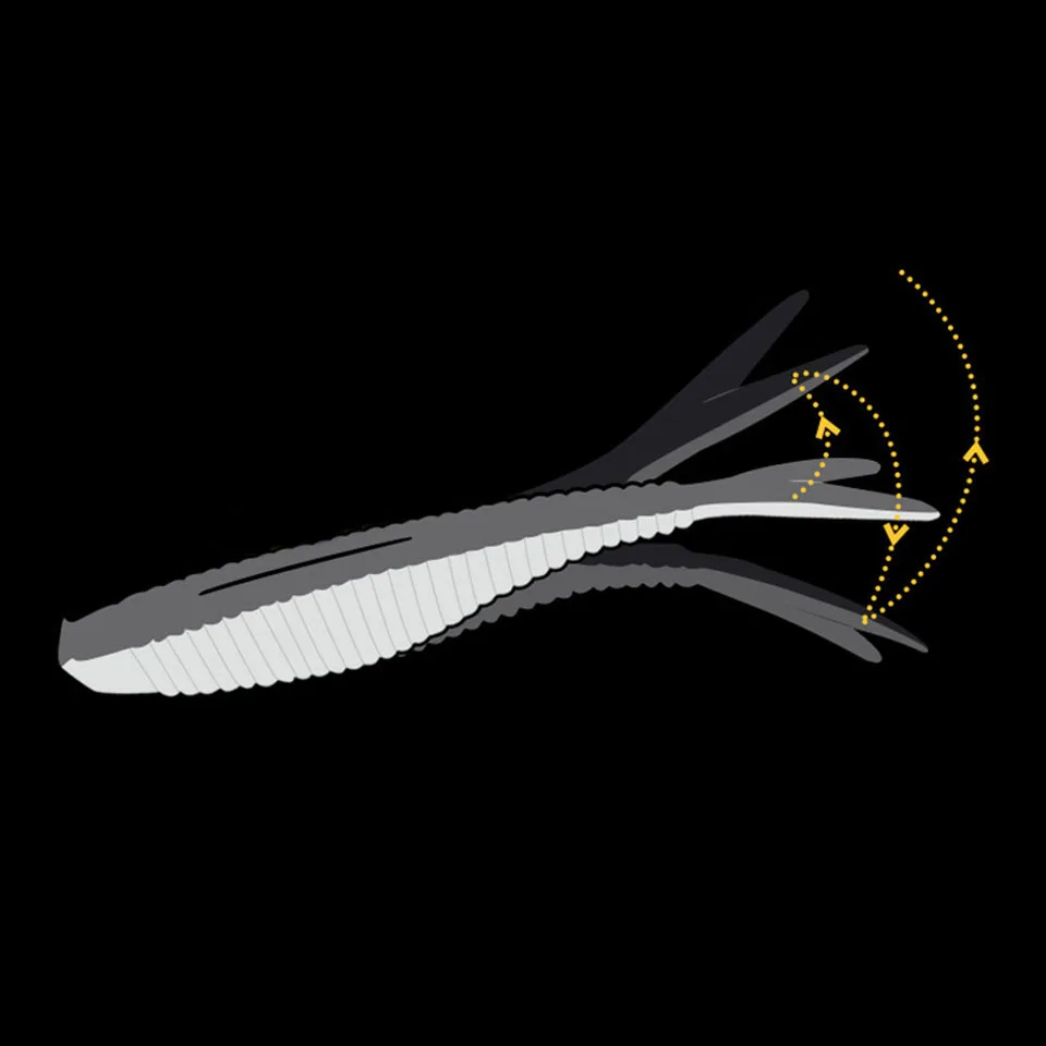 Walk Fish 60 мм 1 5 г легкая блестящая мягкая искусственная рыболовная приманка
