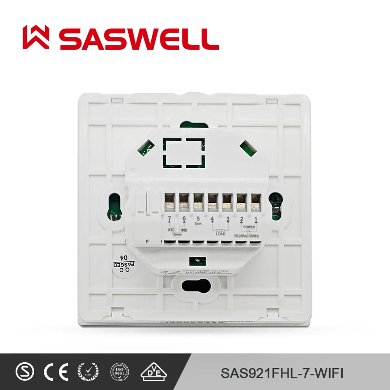 SASWELL Wi Fi термостат регулятор температуры для комнатной воды Подпольное Отопление