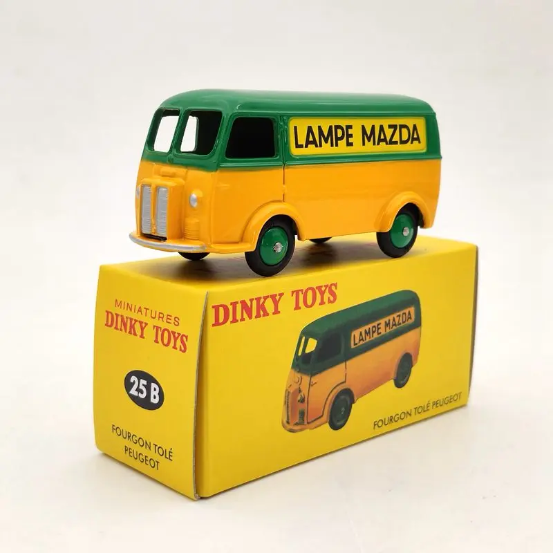 Atlas 1:43 Dinky Toys 25B для P ~ fourfourgon Tole D.3.A LAMPE MAZDA Green Diecast| |