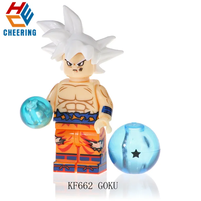 KF662 Without Box Одиночная строительные блоки Dragon Ball пластиковый кирпич Gogeta Son Goku фигурки для детей игрушки KF6069 KF6057 KF6048 KF6040 - Цвет: KF662 Without Box