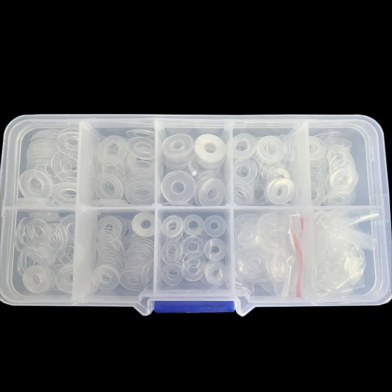PVC Flat Washers M3 M4 M5 M6 Hard Plastic Paded Gasket Transparent Insulation Assortment Kit | Обустройство дома