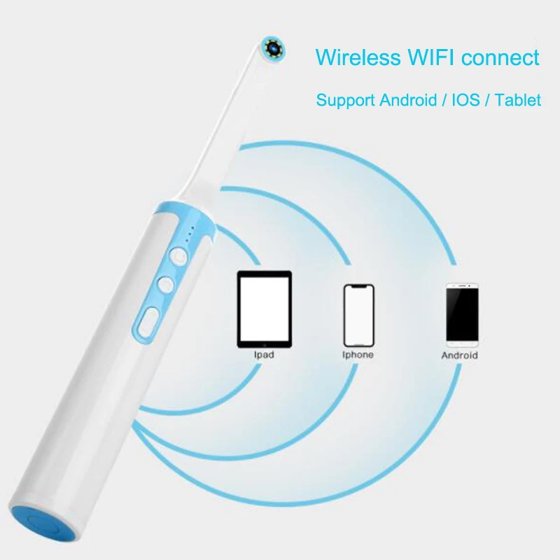 P10 HD 1080P беспроводная Wi-Fi интраоральная камера-эндоскоп с 8 светодиодными