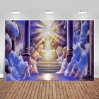 Голубое небо белые облака небесные ворота Солнечный свет голубь фотография фоны ребенок душ портрет фотосессия