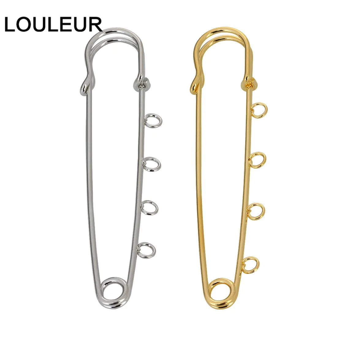 LOULEUR 10 шт./лот 21x90 мм большие длинные свадебные безопасные булавки для броши иглы для женщин DIY брошь булавки ювелирных изделий
