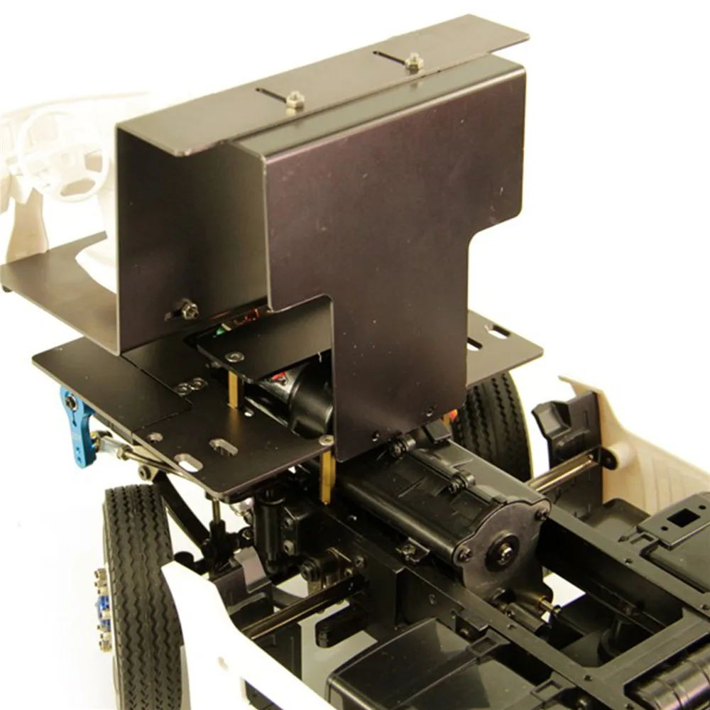 Металлическая напольная панель для рулевого сервопривода 1/14 Tamiya Scania Man Benz RC