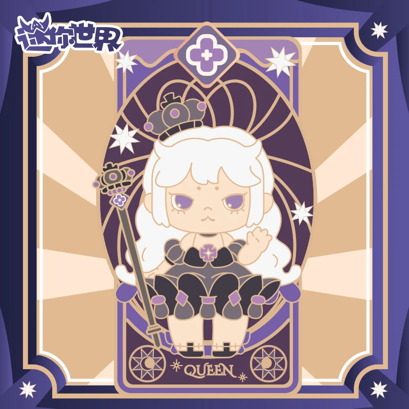 

Mimi World Dharma Torat Metal Badge Blind Box Random Toys Anime Action Figure Surprise For Gift Birthday 9Pcs/Set