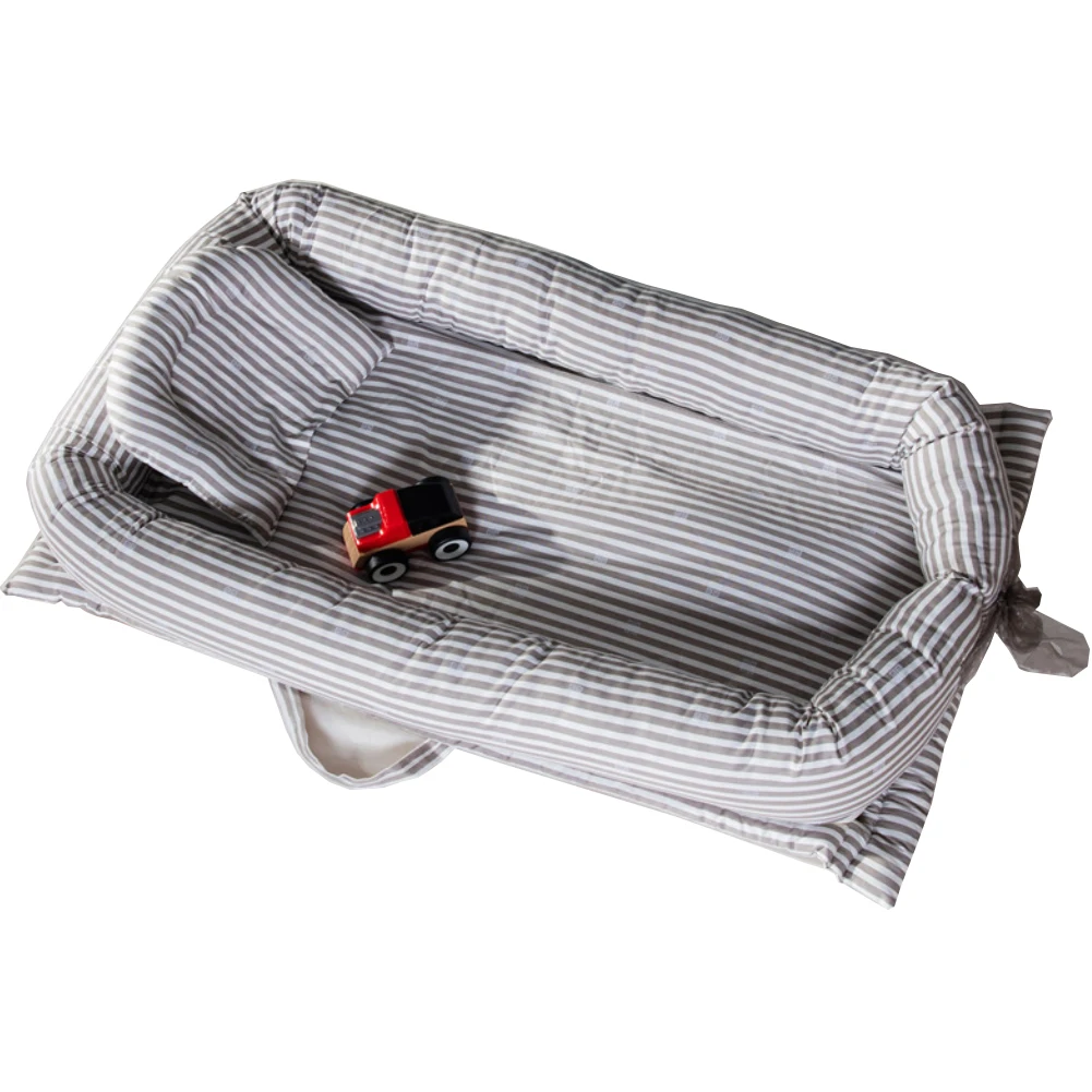 

Portable Foldable Baby Infant Travel Soft Cotton Sleeping Crib Bed with Pillow