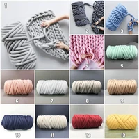 1 roll thick chunky yarn felt wool roving yarn diy roving knit blanket hand knitting coarse woolen yarn diy blanket scarf