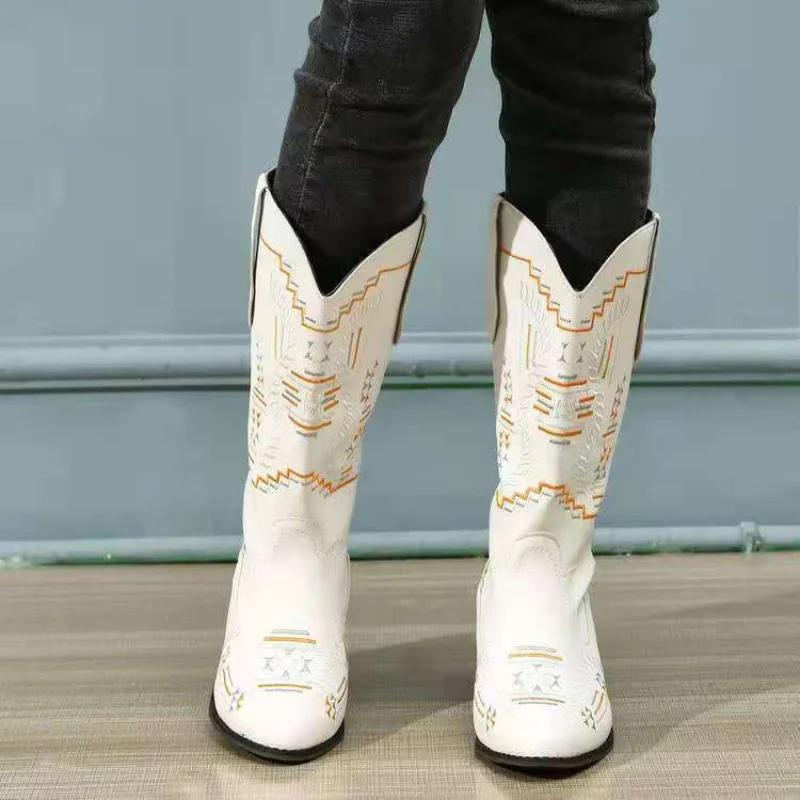 

SUNNYS Martin Boots Women Boots 2021 New French Thin Boots Women Short Boots Western Cowboy Boots Pointed Retro Folk Boots