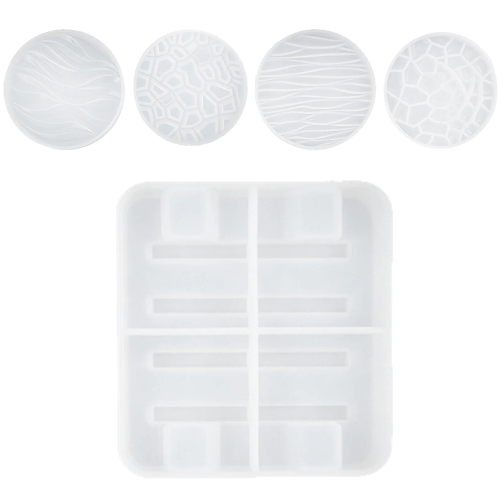 

4 шт., форма для хранения подставок под горку, с 1 держателем для подставки под горку, форма для кастинга под эпоксидную смолу, украшение для д...