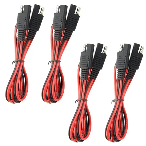 Удлинительный кабель 18AWG SAE to 4 шт. 100 см DIY быстроразъемный провод жгуты коннектор