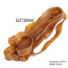 30 шт. Большие резиновые полосы, 127 * 10 мм Сильные эластичные полосы, тяжелый мусор для мусора для офисной подачи, мусорных баков, файлов папок