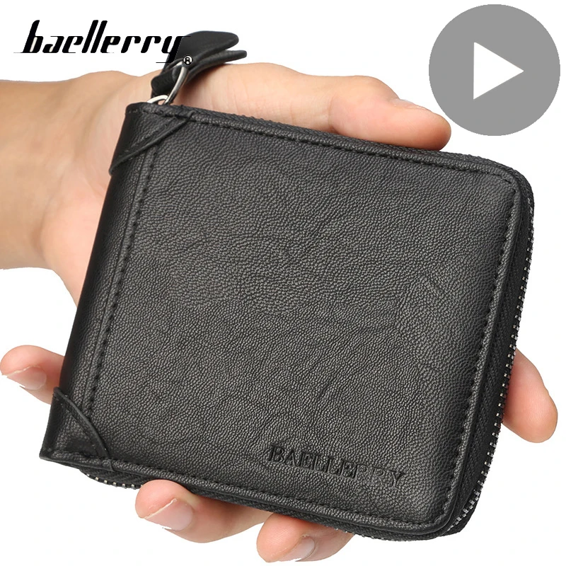 Baellerry бумажник мужской кошелек мужской женский маленький на молнии партмоне портмоне мужское для документов мальчика мода мини сумка кошельки женские барсетка визитница Портмоне держатель для карт денег кредитница
